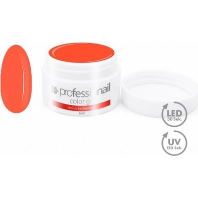 Professionail Barevný LED UV gel BLUSH Oranžová 5 ml