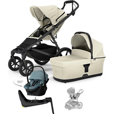 THULE 4v1 Urban Glide 4 Beige s autosedačkou Maple Mid Blue základnou Alfi a adaptéry 2025