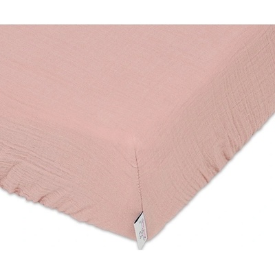 Baby Matex Prostěradlo mušelín Starorůžové 60x120