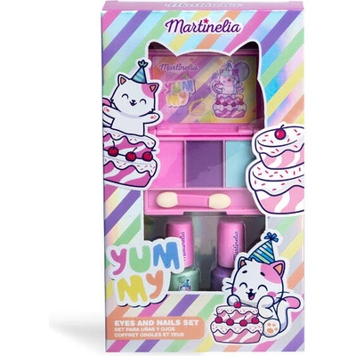 Aquarius Cosmetic Комплект сенки и лак за нокти, Martinelia, Yummy, 3 части