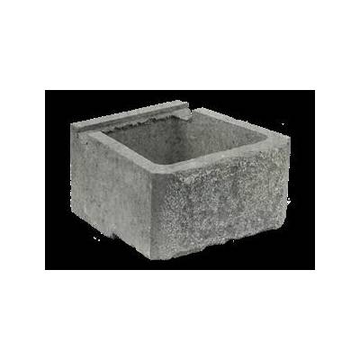 CUP STONE velký RUSTIK Bílá natur-černá C8