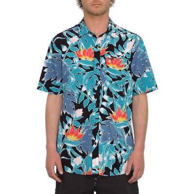 Риза с къс ръкав Volcom Leaf Pit Floral short sleeve shirt - Black (Black)