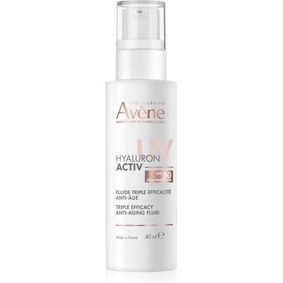 Avène Hyaluron Activ UV Triple Efficacy Anti-Aging Fluid защитен флуид с хиалуронова киселина SPF 50 40ml
