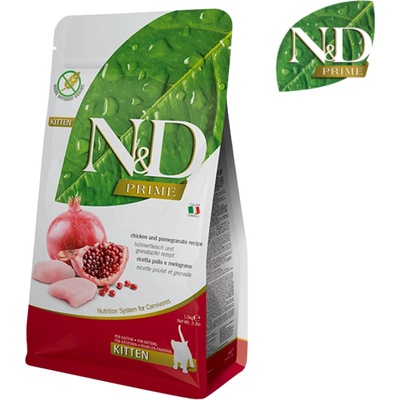 N&D GF Kitten Chicken & Pomegranate 1,5 kg – Hledejceny.cz