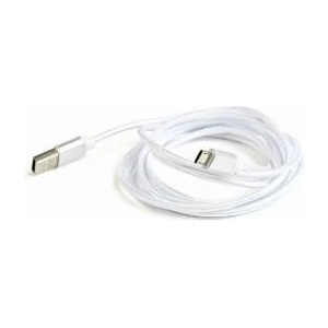 Gembird Cablexpert Cotton Braided Micro-USB Cable with Metal Connectors, 1.8 m, Silver Color, Blister