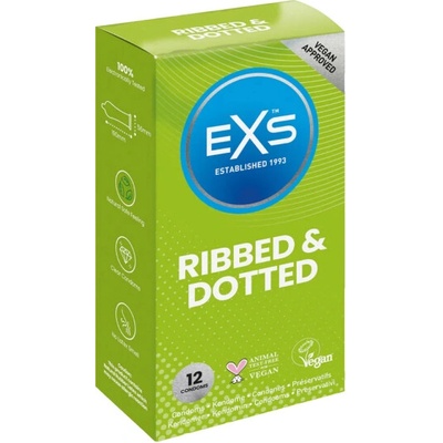 LTC Healthcare - Kondomy EXS Ribbed Dotted And Flared 12 ks – Zboží Mobilmania