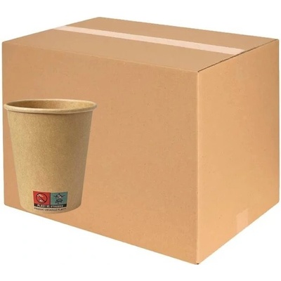 Pohár na horúce nápoje papierový, kraft 250ml