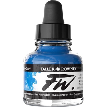 Daler Rowney FW Акрилно мастило Fluorescent Blue 29, 5 ml 1 бр (160029100)