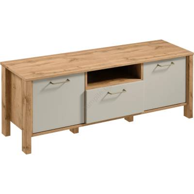 Gala Meble ТВ шкаф MENTA 138x49 см дъб Wotan/сив (GM0048)