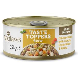 Applaws Dog Taste Toppers Stew Пилешко гювеч с моркови, боб и картофи 156 г