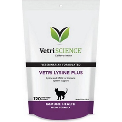 VetriScience Lysine Plus doplněk pro podporu imunity pro kočky 120 g