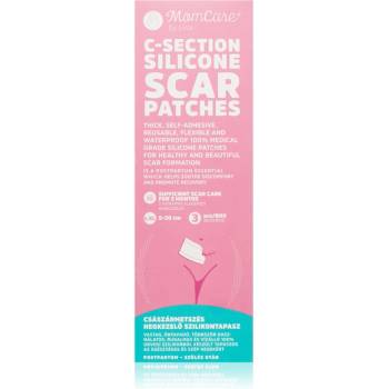 MomCare by Lina C-Section Silicone Scar Patches силиконови лепенки за рани след цезарово сечение размер L-XL 5 x 20 cm 3 бр