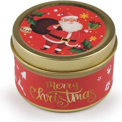 Stoklasa Svíčka vonná vánoční v plechovce Santa