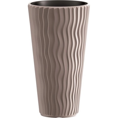 Prosperplast Květináč SANDY SLIM mocca 29,7 cm