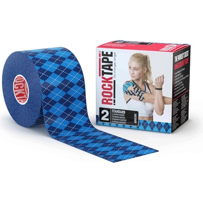 RockTape tejpovací páska argyle blue 5 cm x 5 m