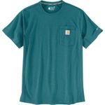 Carhartt Мъжка тениска Carhartt Force Pocket S/S T-Shirt - Harbor Teal Heather - размер XL (216-5775-1414)