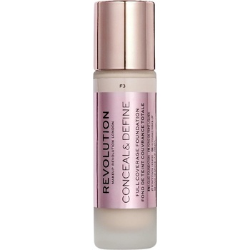 Makeup Revolution Conceal & Define Покривен фон дьо тен, F3, 23 ml