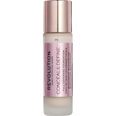 Makeup Revolution Conceal & Define Покривен фон дьо тен, F3, 23 ml