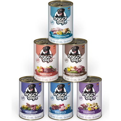 Doggy Dog Adult Zmiešané balenie 1 6 druhov 24 x 400 g