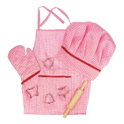 Bigjigs Toys Set šéfkuchaře/ šéfkuchařky Růžový