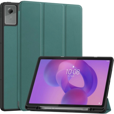 Vsetkonamobil 126987 LEATHER Zaklápací kryt pre Lenovo Idea Tab Plus zelený