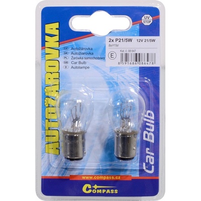 Compass 12V P21/5W 21/5W BaY15d 2ks 08647