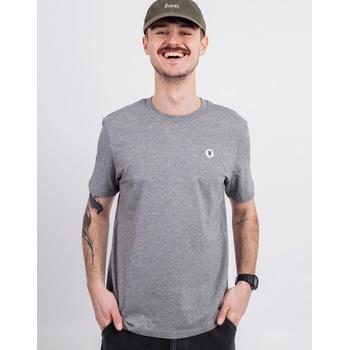 Freshlabels Dot Tee Uni Mid Heather Grey