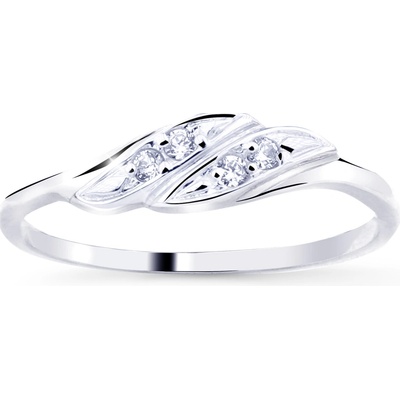 Cutie Jewellery gold Designově dámský prsten Z8021 ze zlata se zirkony Bílá