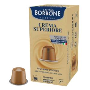 Caffè Borbone Caffe Borbone Crema Superiore алуминиеви капсули за Nespresso 30бр