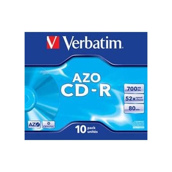 Verbatim CD-R 700MB 52x, Super AZO, jewel, 10ks (43327)