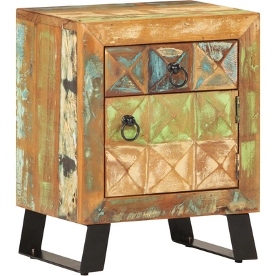 vidaXL Нощно шкафче, 40х30х50 см, регенерирано дърво масив (320377)