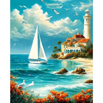 Картина за рисуване по номера 40 х 50 см. xx435
