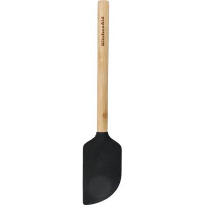 KitchenAid Stierka silikónová KitchenAid, bambusová rukoväť, čierna KQG631OHOBE