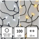 LED vianočná reťaz 2v1 10 m vonkajšia aj vnútorná teplá studená biela programy 8592920095805