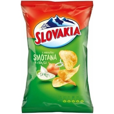 Slovakia Chips s príchuťou Smotana s cibuľou 130 g