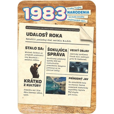 Blahoželanie 1983 - slovensky