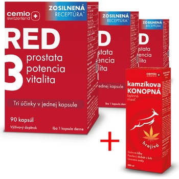 Cemio RED3® 3 x 90 kapsúl zosilnená receptúra 2024