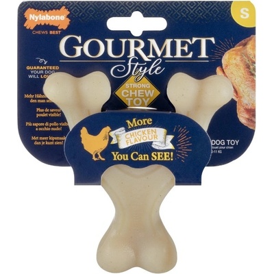 Nylabone hračka Gourmet Wishbone příchuť kuřecí S