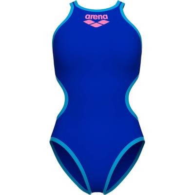 arena Дамски бански костюм Arena Women's Big Logo One Piece Swimsuit - Neon Blue / Turquoise - размер 40 (EU) (150-5848-0216)