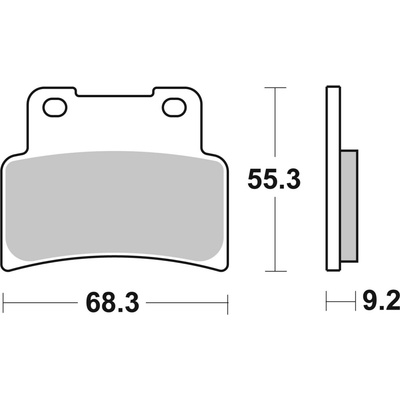 BREMBO Brzdové doštičky 07GR77SA SA