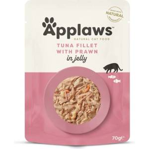 Applaws Пакетче за котки с тон и скариди в желе 70 г