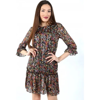 Image 1 of mar. fashion Цветна дамска рокля с ръкав 7/8 (03305-05a-01)