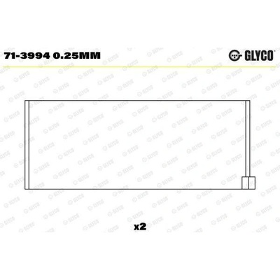 Ojniční ložisko GLYCO 71-3994 0.25mm