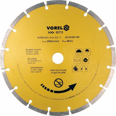 Vorel Kotúč diamantový 230 × 22,2 × 2,4 mm segmentový 5906083087158