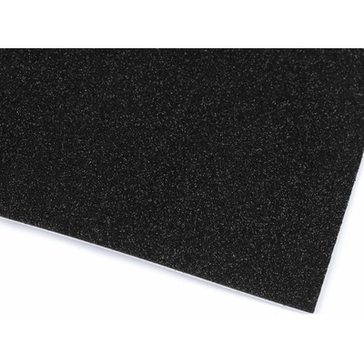 Samolepicí pěnová guma Moosgummi s glitry 20x30 cm 11 černá