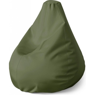 Sablio sedací vak Pear vojenská zelená 140 x 100 x 25 cm