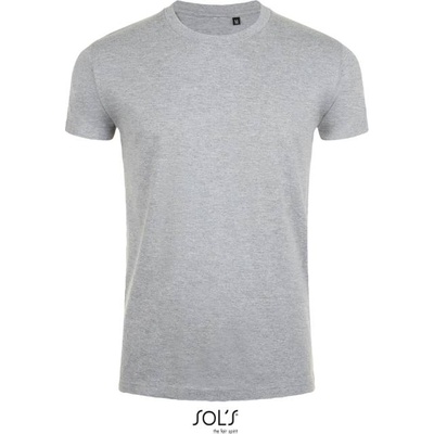SOL'S IMPERIAL FIT / Мъжка тениска Slim fit - сив меланж S (25058007701)