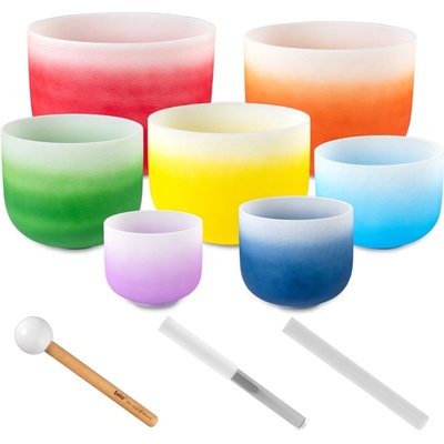 Sela Crystal Chakra Set 7 pcs Комплект кристални купи Мулти (SECCU-SET)