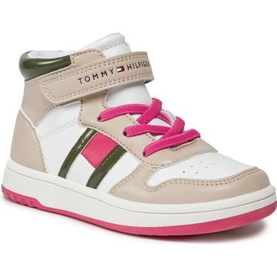 Tommy Hilfiger Сникърси Tommy Hilfiger T3A9-32961-1434Y609 S Beige/Off White/Army Green Y609 (T3A9-32961-1434Y609 S)