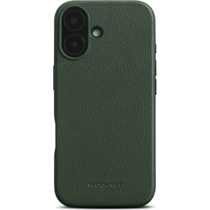 WOOLnut Калъф за iPhone 16 от Woolnut - Кожен - Зелен (K-WN-IP16-C-2823-GN)
